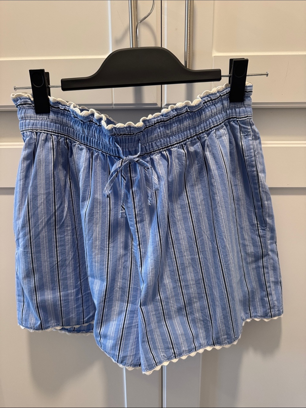 Striped Paperbag Waist Shorts